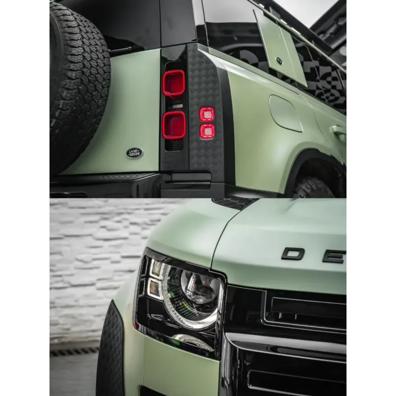 Matte Flat Light Khaki Green Car Vinyl Wrap 