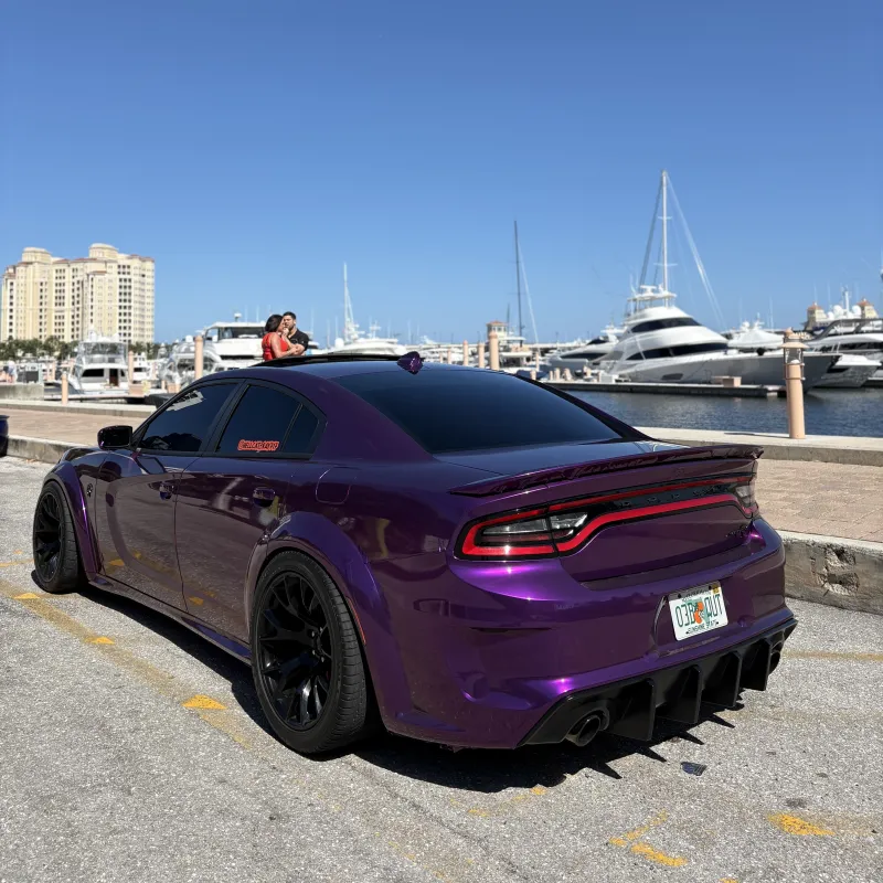  Gloss Metallic Grape Purple Car Vinyl Wrap
