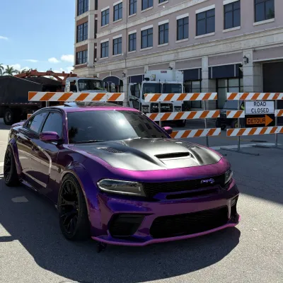  Gloss Metallic Grape Purple Car Vinyl Wrap 02