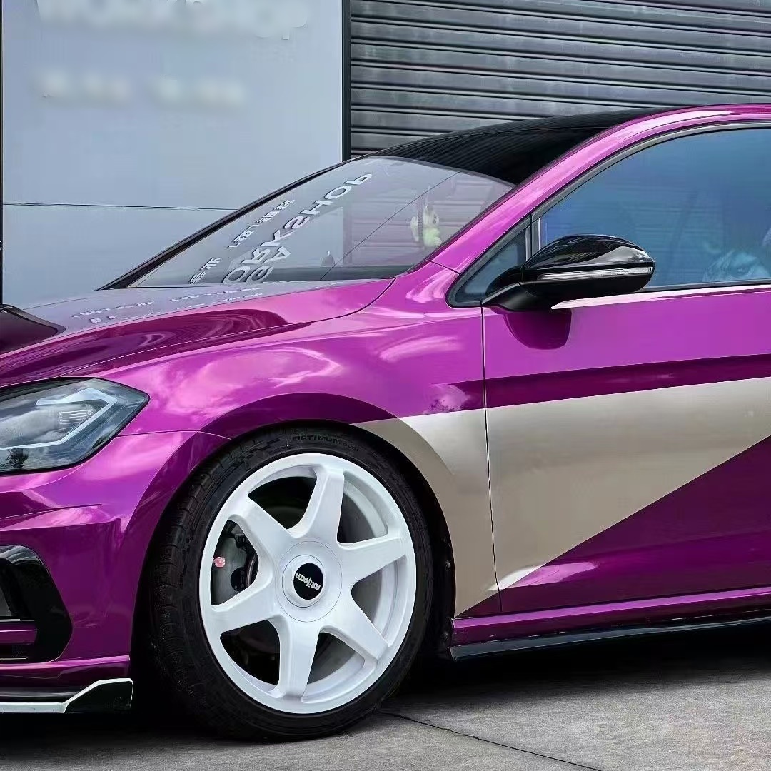 PET Berry Purple Car Vinyl Wrap