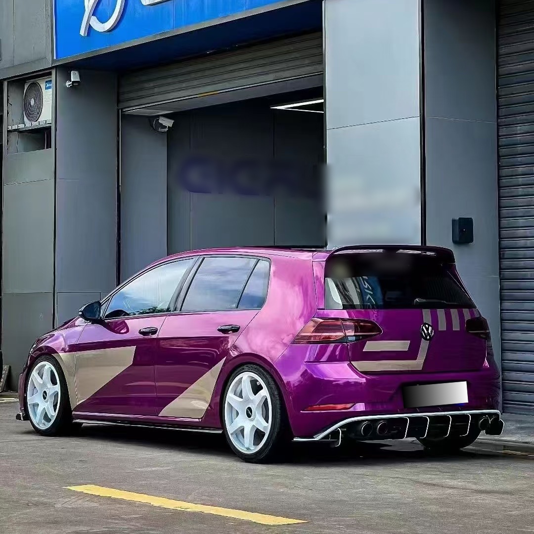 PET Berry Purple Car Vinyl Wrap