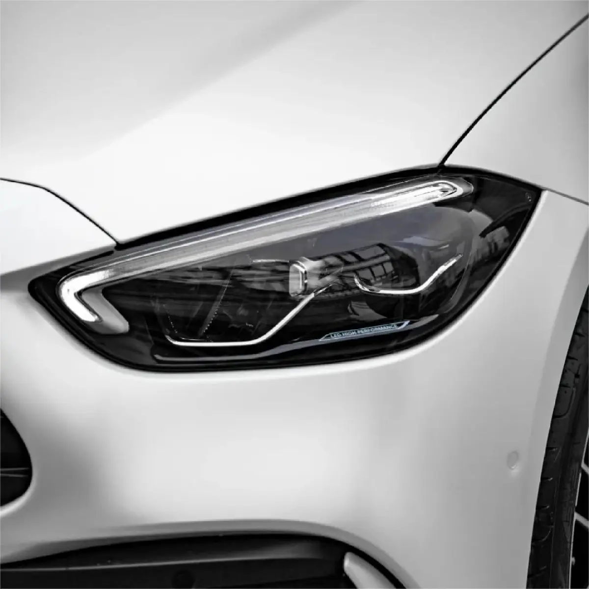 Satin Pearl White Car Vinyl Wrap