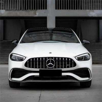 Satin Pearl White Car Vinyl Wrap 02