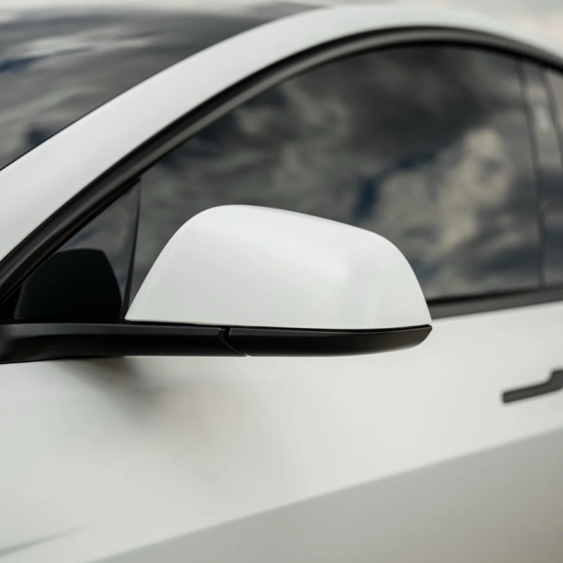 Satin Pearl White Car Vinyl Wrap