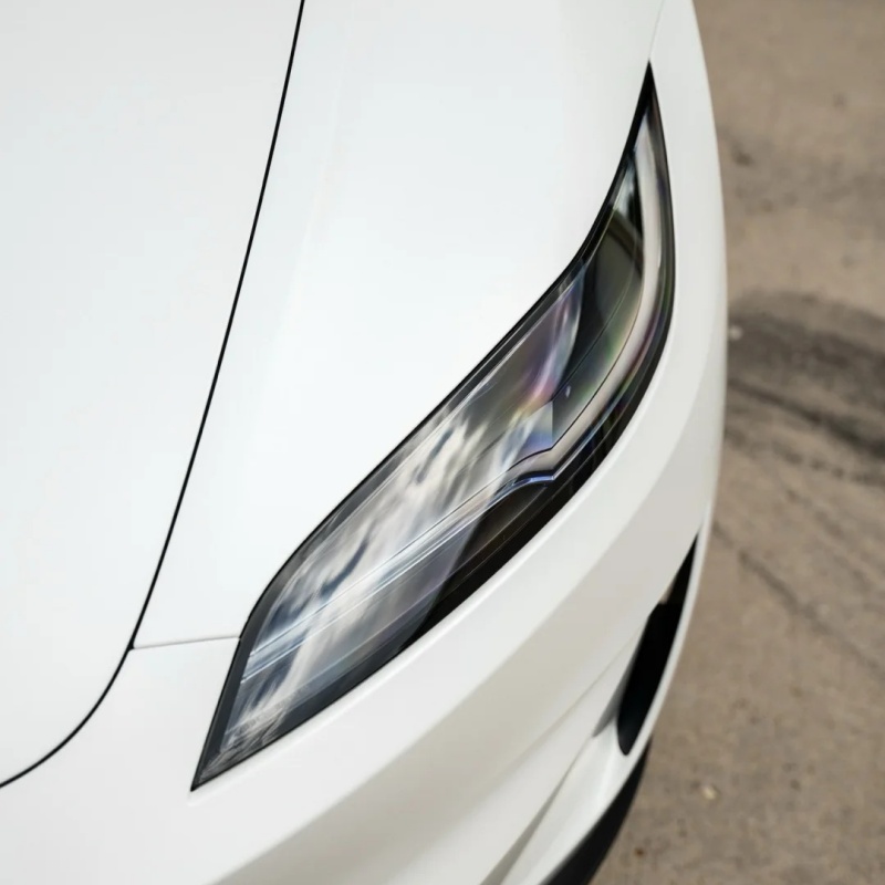 Satin Pearl White Car Vinyl Wrap