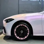 TPU Benz Gloss Flower Yue Fen Diamond Pollen Pink Car Vinyl Wrap