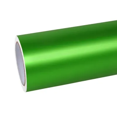 Matte Chrome Green Car Vinyl Wrap 01