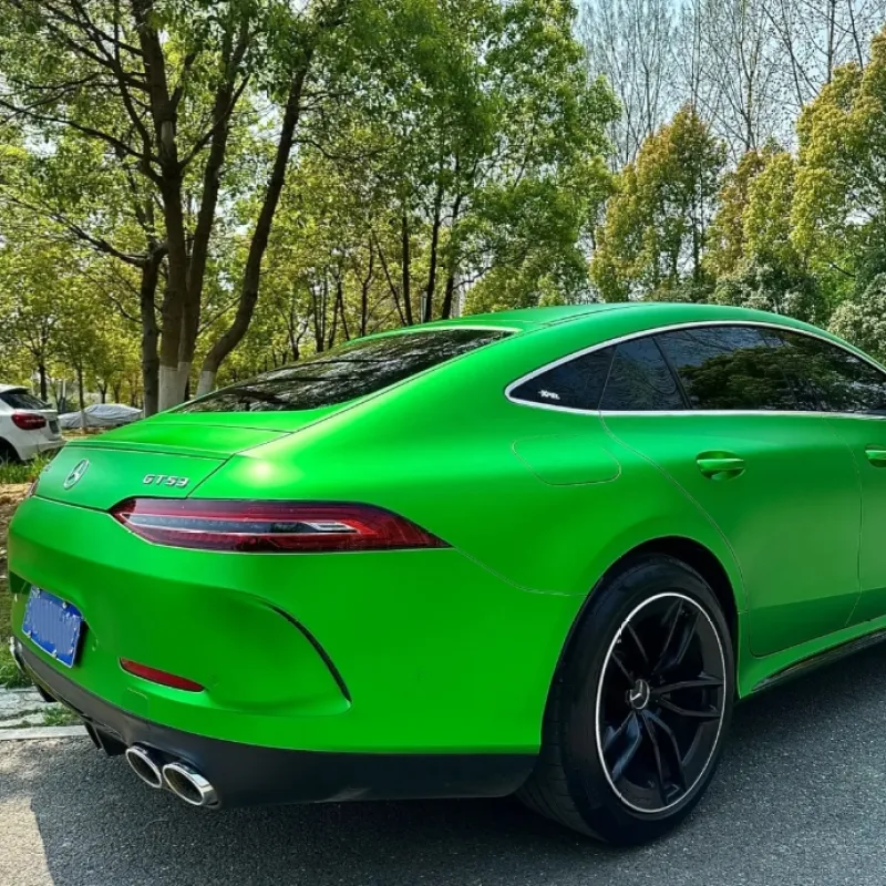 Matte Chrome Green Car Vinyl Wrap