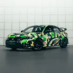 Honda Green Camo Custom Car Vinyl Wrap