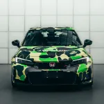 Honda Green Camo Custom Car Vinyl Wrap