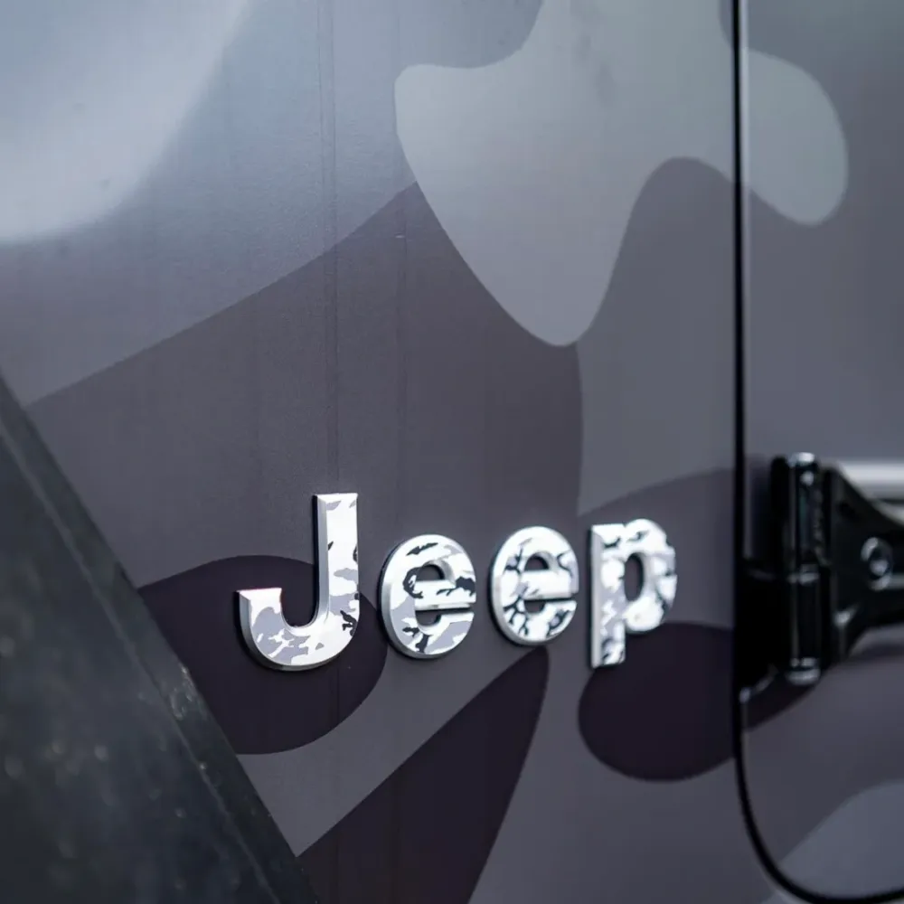 Jeep Green Camo Custom Car Vinyl Wrap