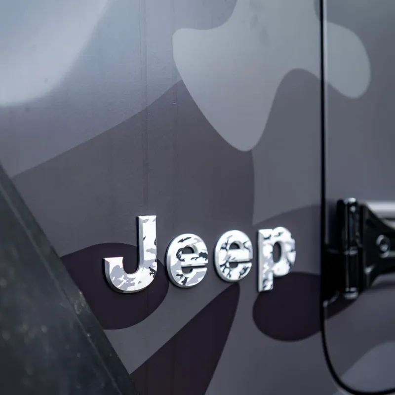 Jeep Green Camo Custom Car Vinyl Wrap