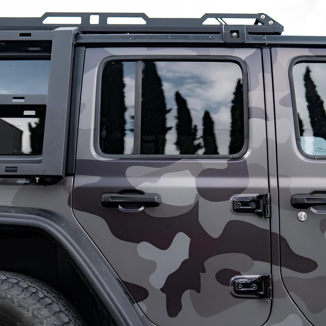 Jeep Green Camo Custom Car Vinyl Wrap