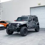 Jeep Green Camo Custom Car Vinyl Wrap