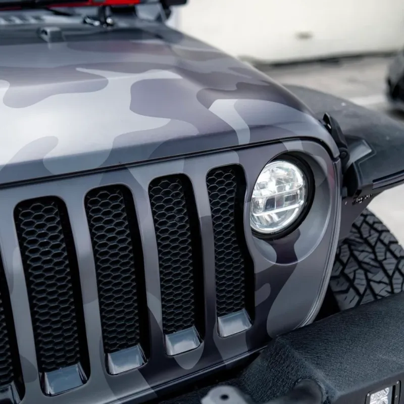 Jeep Green Camo Custom Car Vinyl Wrap