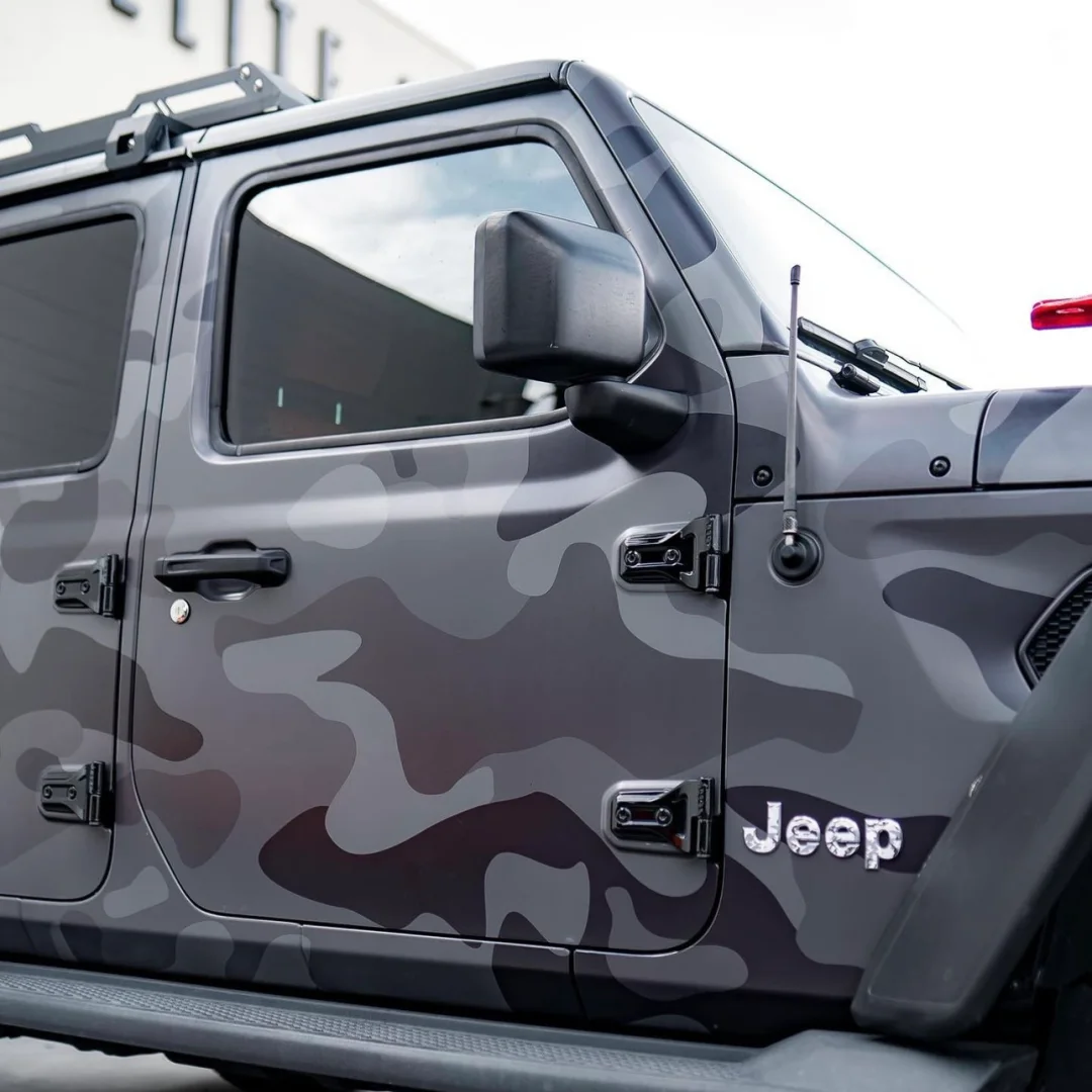 Jeep Green Camo Custom Car Vinyl Wrap