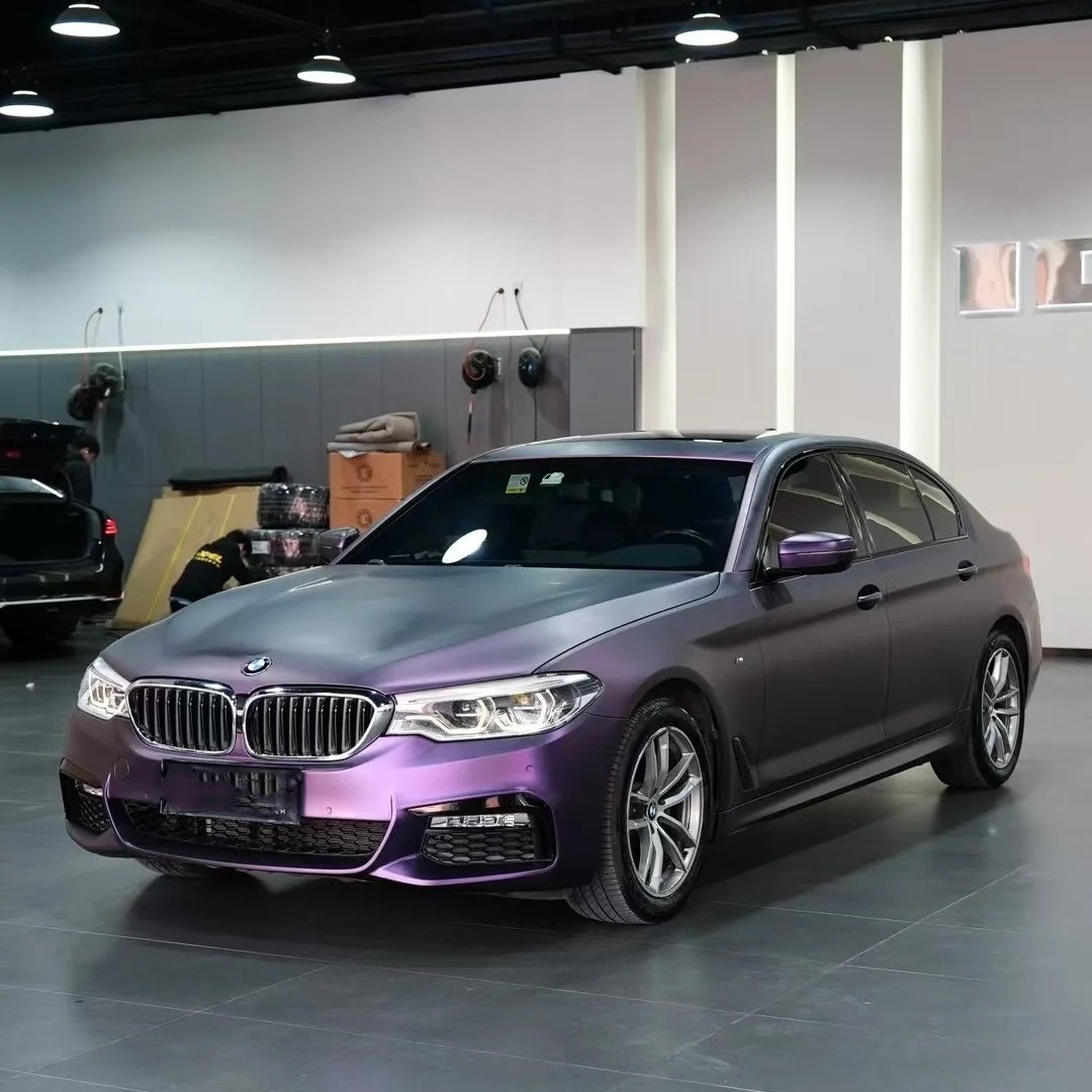 Matte Metallic Purple Car Vinyl Wrap
