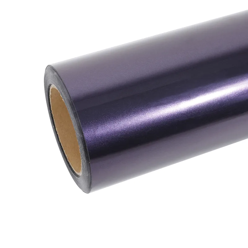 PET Gloss Galaxy Flash Purple Car Vinyl Wrap