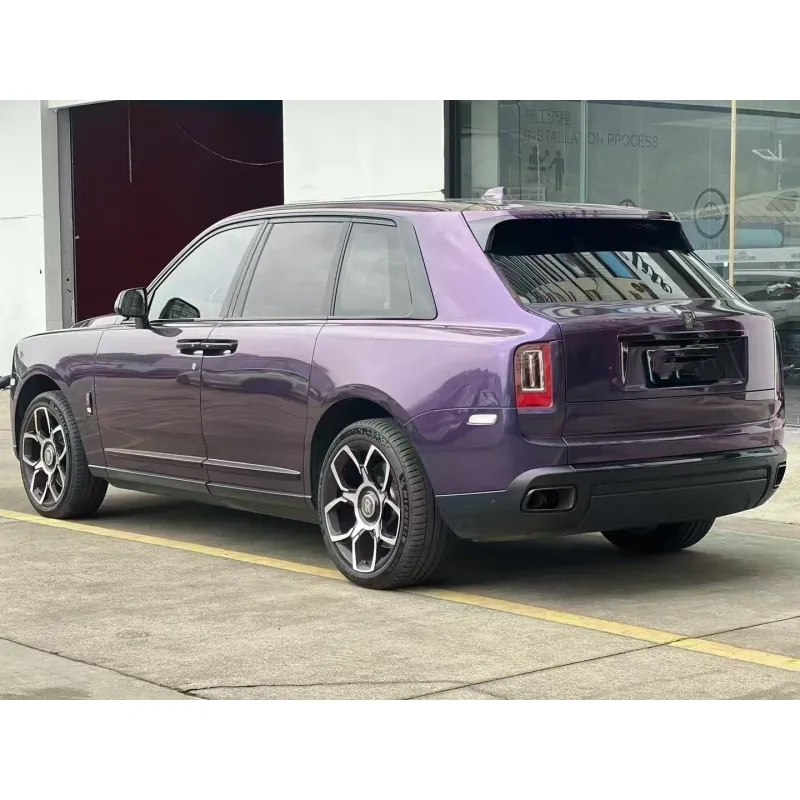 PET Gloss Galaxy Flash Purple Car Vinyl Wrap
