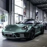PET Gloss Metallic Ryan Green Car Vinyl Wrap