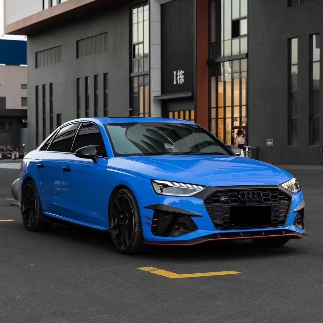 PET Gloss Mako Blue Car Vinyl Wrap