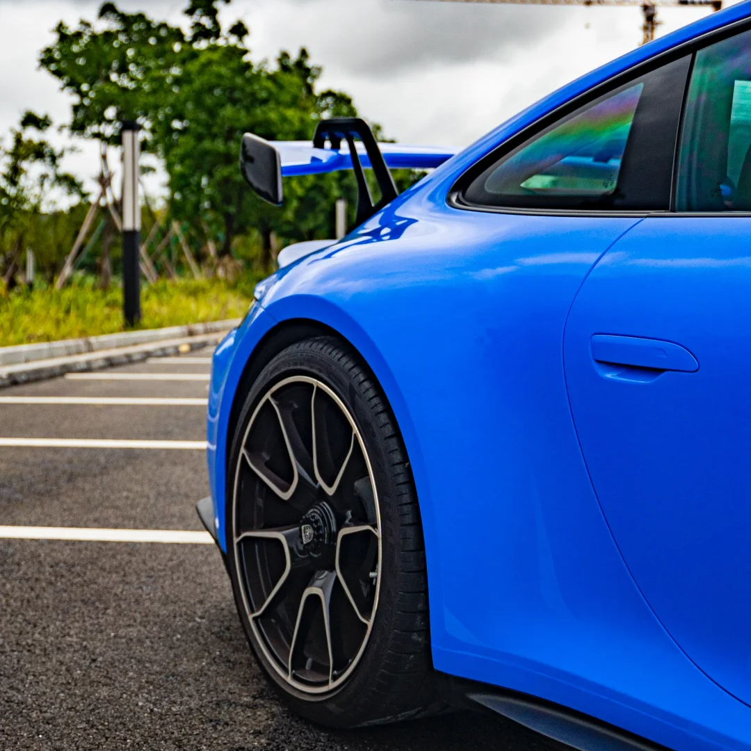 PET Gloss Mako Blue Car Vinyl Wrap