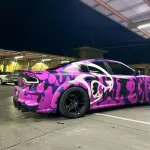 Hellcat Purple Camo Custom Car Vinyl Wrap