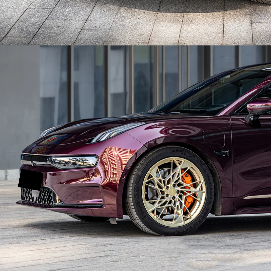 PET Gloss Glazed Black Sugar Car Vinyl Wrap