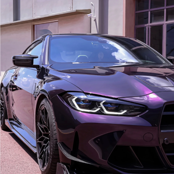 PET Gloss Metallic Midnight Purple Car Vinyl Wrap