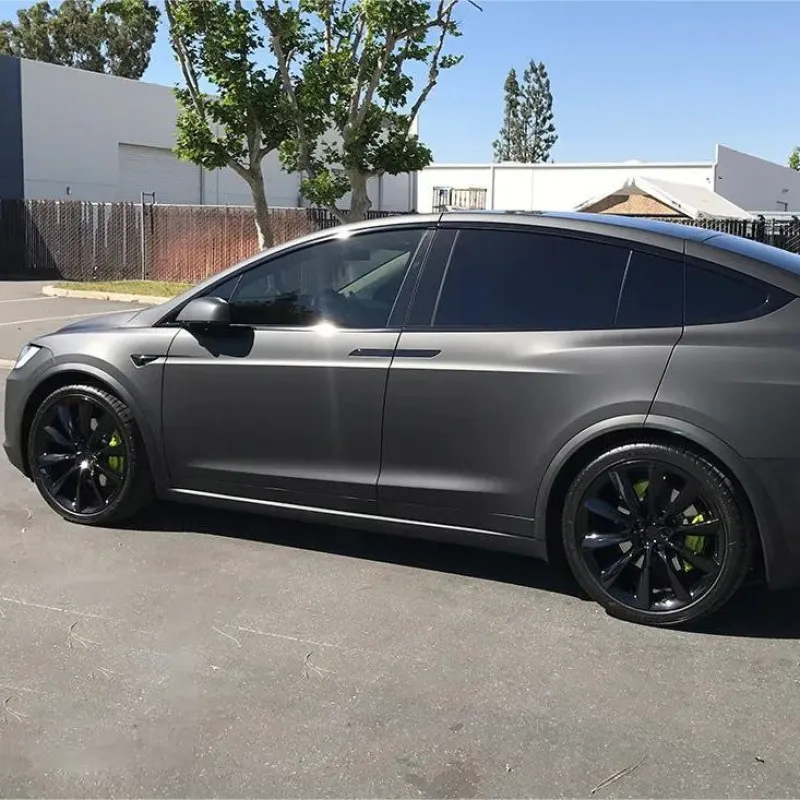  Super Matte Deep Black Car Vinyl Wrap