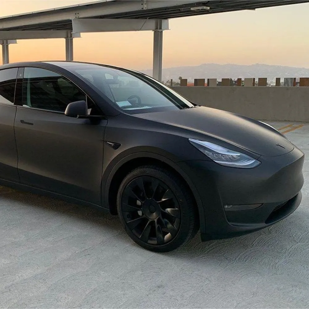  Super Matte Deep Black Car Vinyl Wrap
