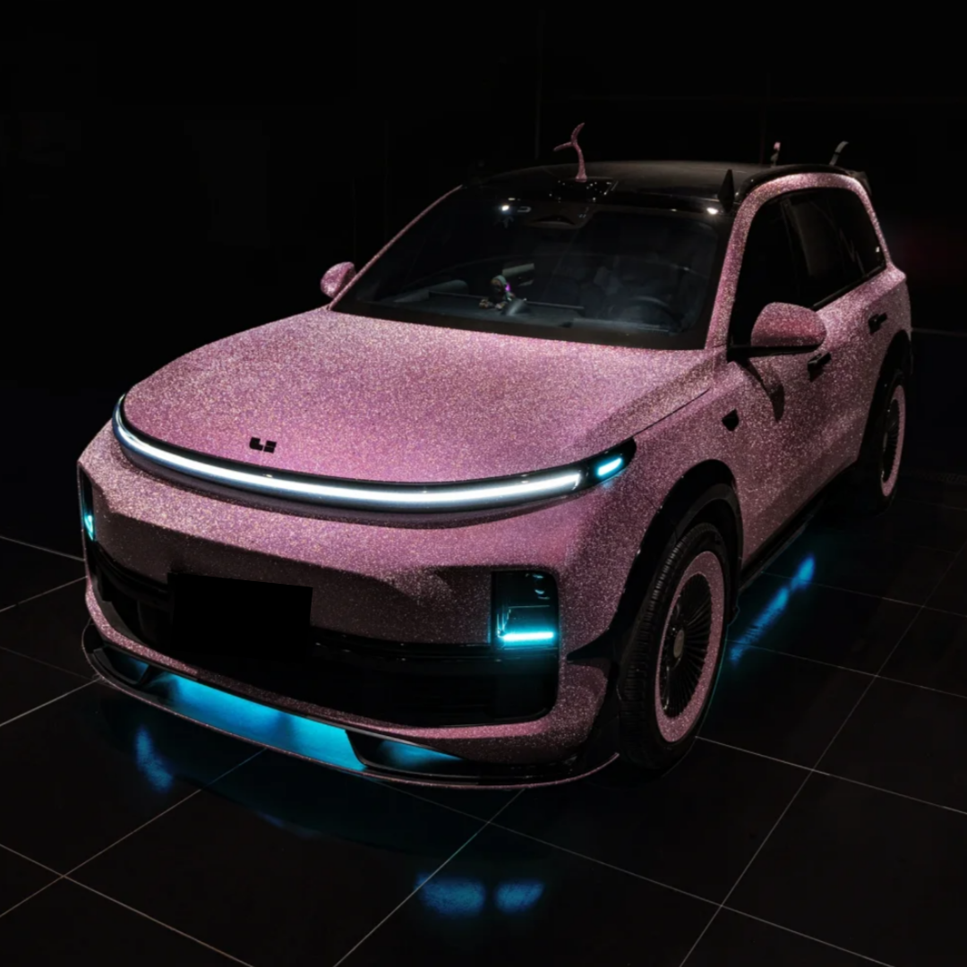 Super Diamond Pink Car Vinyl Wrap