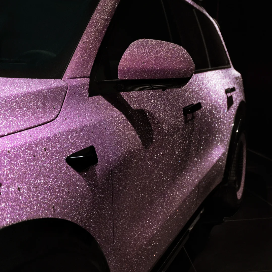 Super Diamond Pink Car Vinyl Wrap