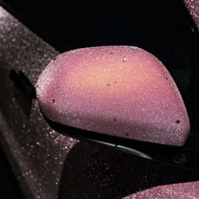 Super Diamond Pink Car Vinyl Wrap 02