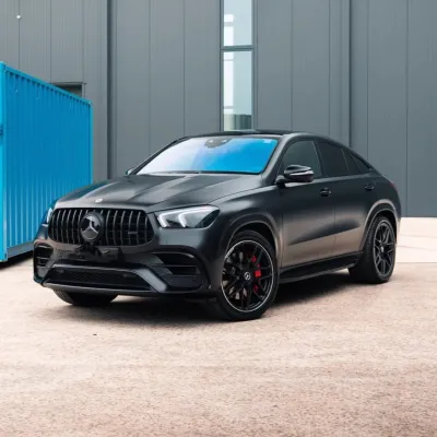 Satin Black Car Vinyl Wrap 02
