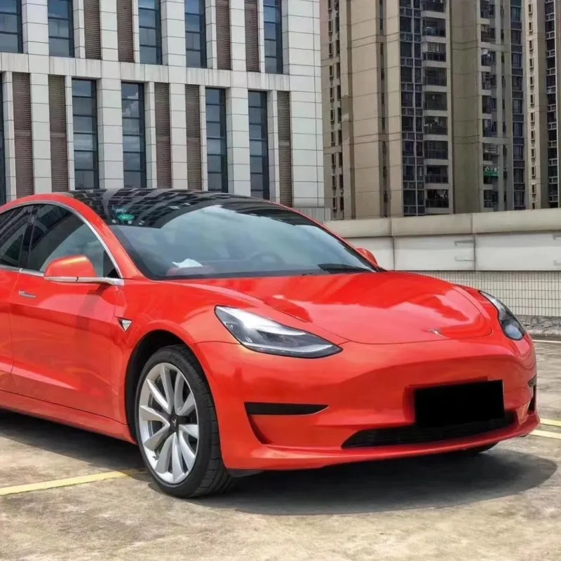  Gloss Metallic Sakhir Orange Car Vinyl Wrap