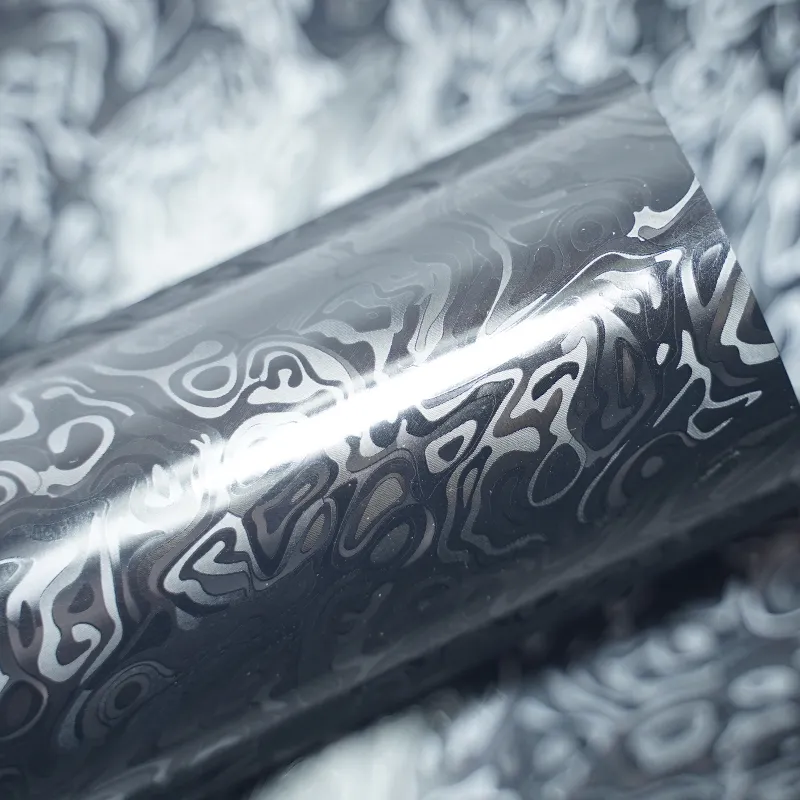 PET Gloss Metacosmic Black Carbon Fiber Car Vinyl Wrap