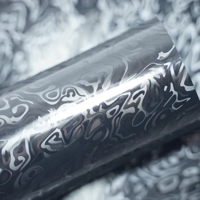 PET Gloss Metacosmic Black Carbon Fiber Car Vinyl Wrap 02