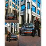 Matte Rainbow Flower Carbon Car Vinyl  Wrap