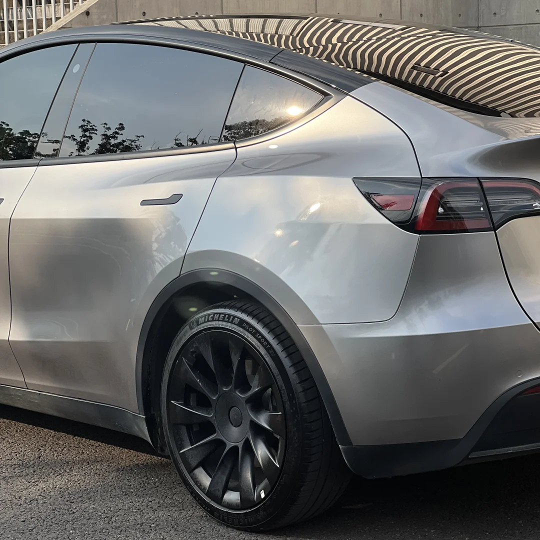 PET Benz Gloss Metallic GT Silver Car Vinyl Wrap