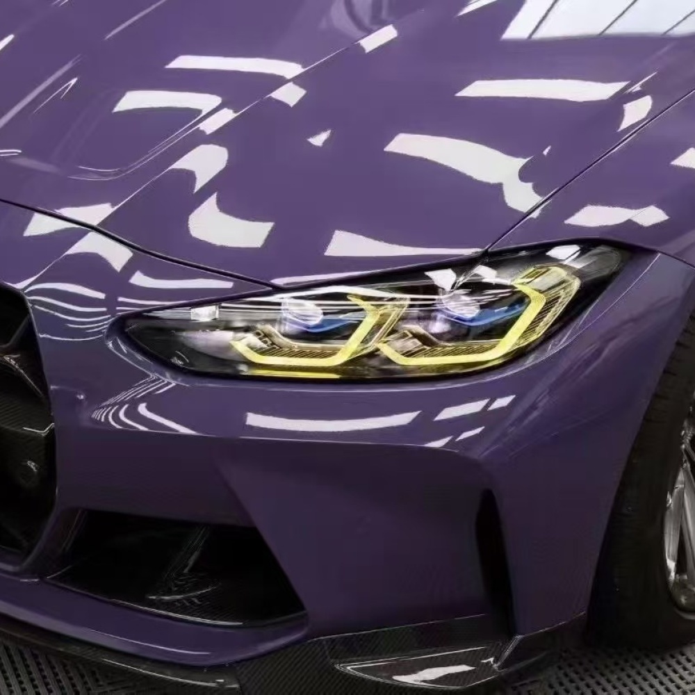 PET Haze Purple - Grey  Car Vinyl Wrap