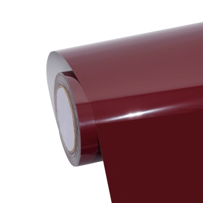 PET Ankara Red Car Vinyl Wrap 01