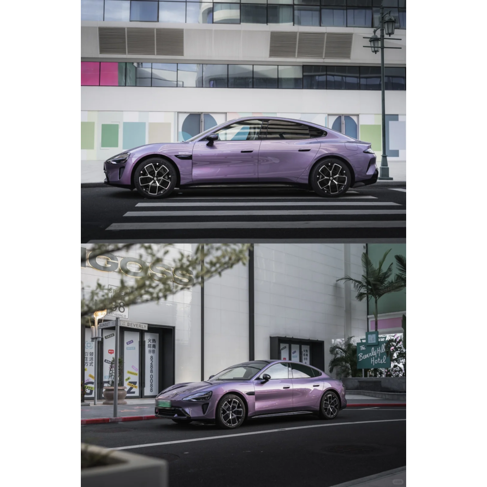PET Sunshine Purple Car Vinyl Wrap