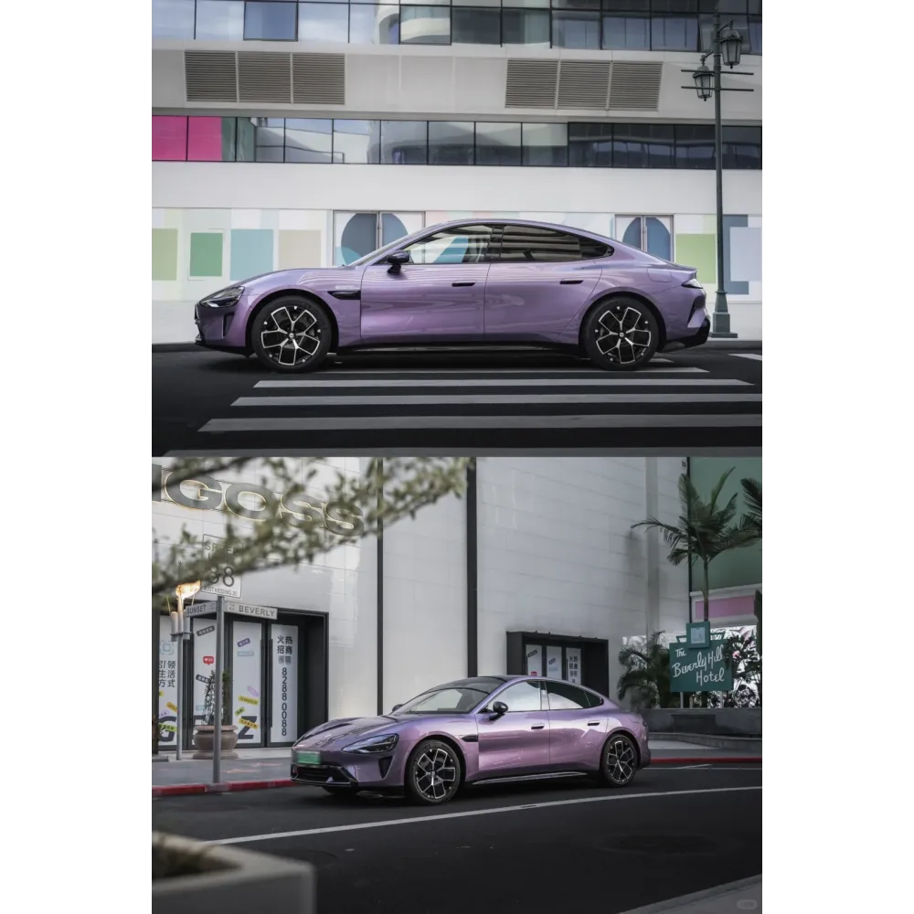 PET Sunshine Purple Car Vinyl Wrap