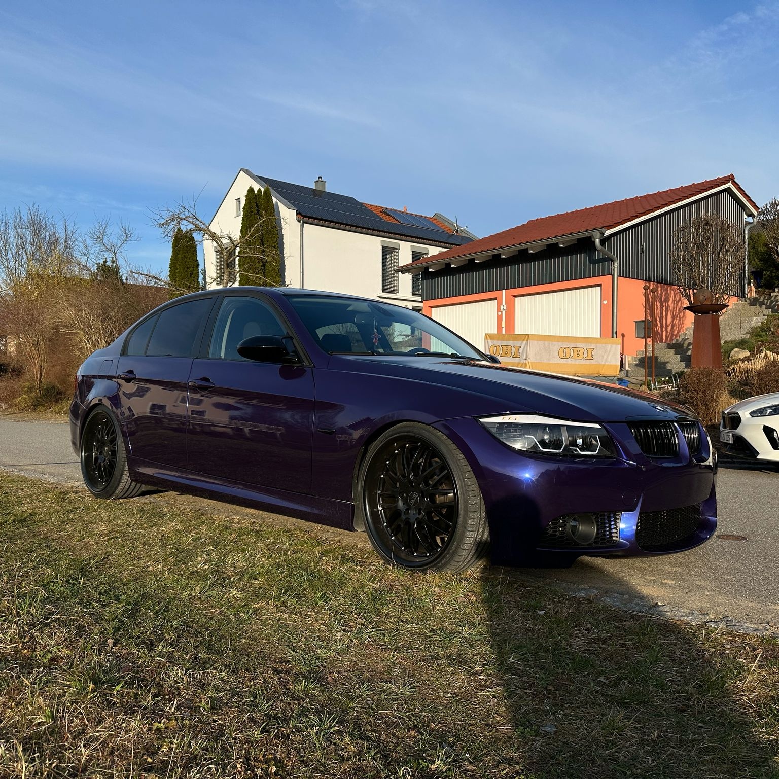 BMW Gloss PET Royal Indigo Blue Car Vinyl Wrap