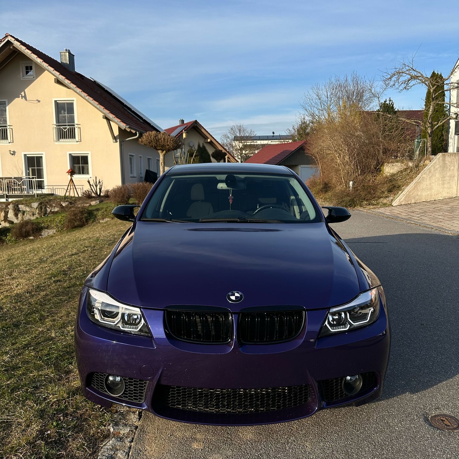 BMW Gloss PET Royal Indigo Blue Car Vinyl Wrap