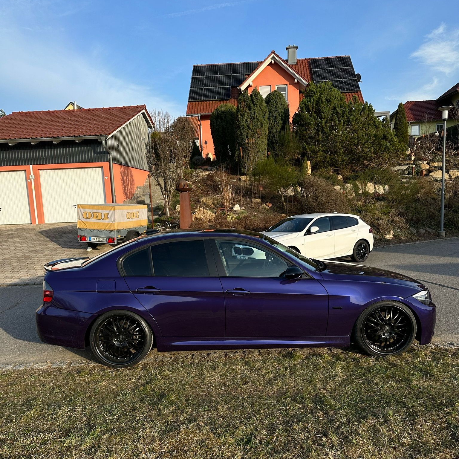 BMW Gloss PET Royal Indigo Blue Car Vinyl Wrap