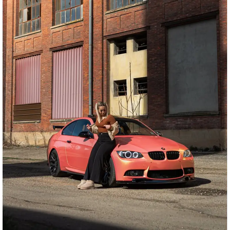 Super Gloss Magic Gold Orange Car Vinyl Wrap