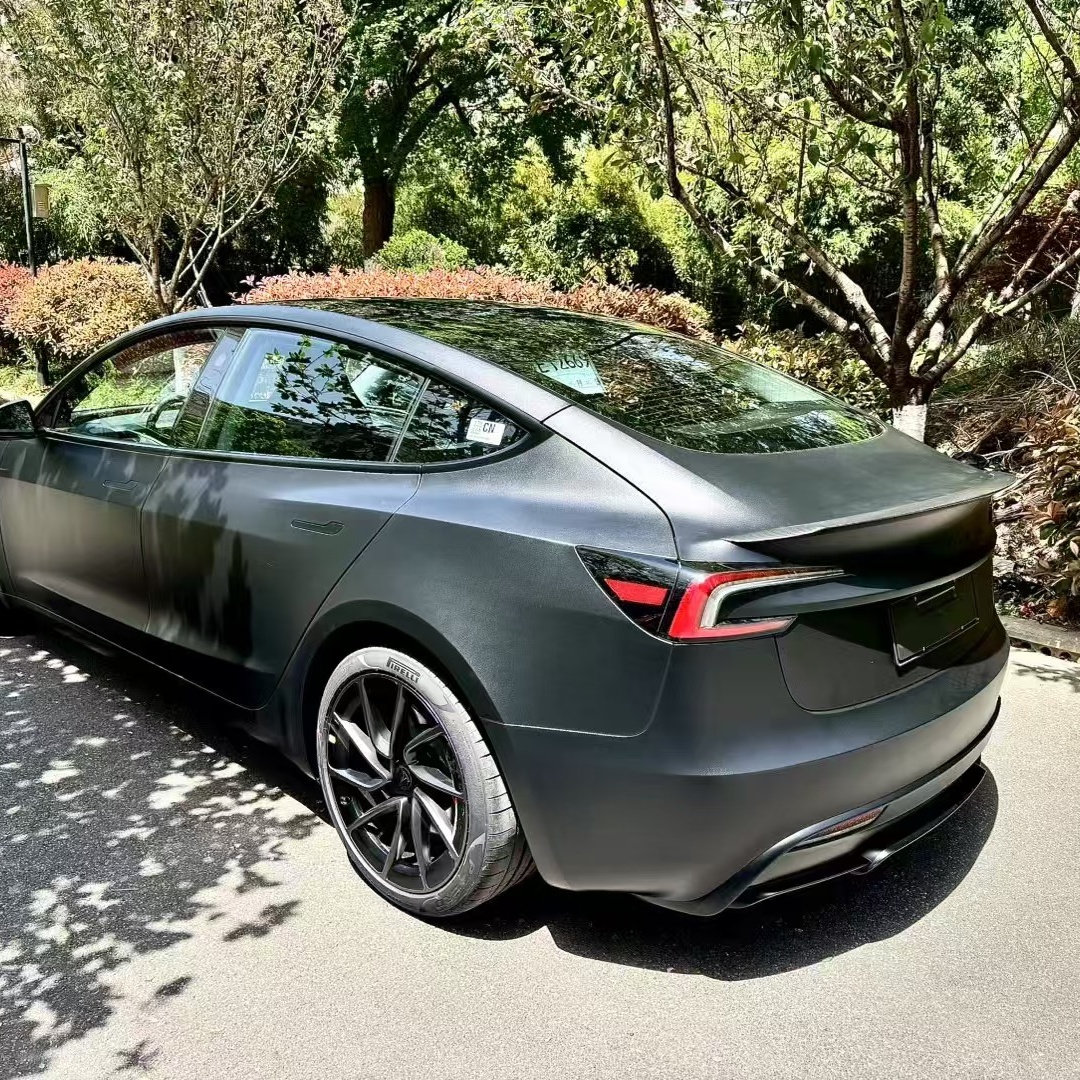 Matte Frosted Black Car Vinyl Wrap