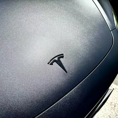 Matte Frosted Black Car Vinyl Wrap 02